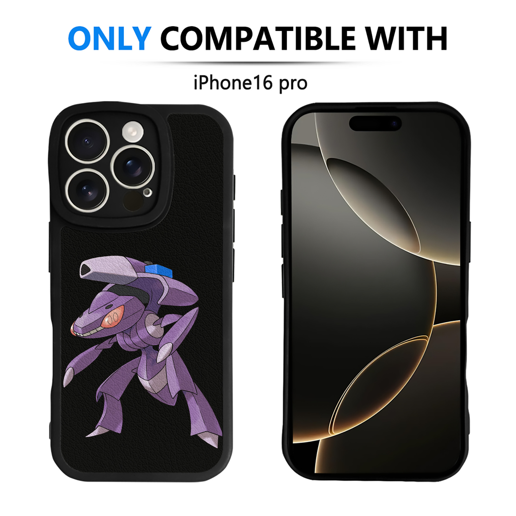 （画像用） ポケットモンスター Pokémon 【iPhone 16シリーズ対応】シリコンスマホケース（レザー調） 材質：シリコン